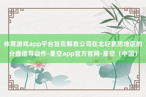 体育游戏app平台旨在解救公司在北好意思地区的分娩倡导动作-星空app官方官网-星空（中国）